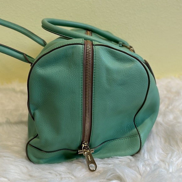 💯Authentic Chloe Mint Green Leather Handbag🍀 - Picture 6 of 16